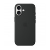 Apple MYY13ZM/A Silicone Case avec MagSafe for iPhone 16 - Black